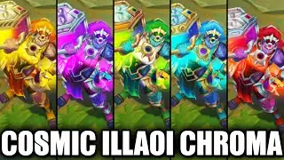 All Cosmic Invoker Illaoi Chroma Skins Spotlight (League of Legends)
