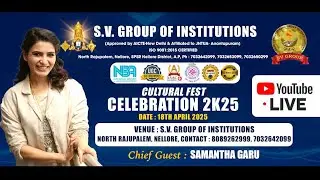 SV GROUP OF INSTITUTIONS CULTURAL FEST 2025 || Nellore || DAY 02
