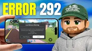 How To Fix Low Memory Warning On Roblox  (Error 292)
