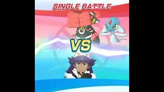 Pokemon Masters EX - 3/5 EX R Leon (Arc Suit) solo Tapu Bulu and Azelf
