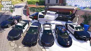 GTA 5 - Stealing Rare Police Cars with Franklin! (Real Life Cars #10)