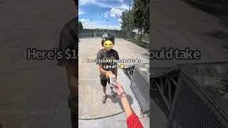 I think I broke his scooter! 😭🛴 Roman Dellapena #shorts #scooter #tricks #sports #skate