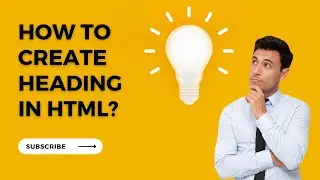 How to create heading in html?