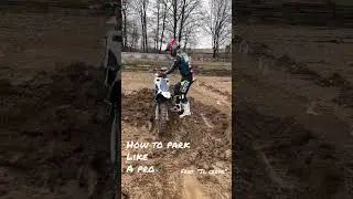 How to park like a PRO. #shorts #parking #motocross