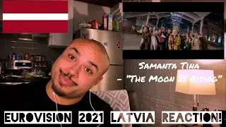 EUROVISION 2021 LATVIA REACTION - Samanta Tina “The Moon Is Rising”