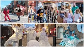 Apus Showreel - Our repetoire of walkabout street theatre acts available for hire. Prices from &pound;600.
