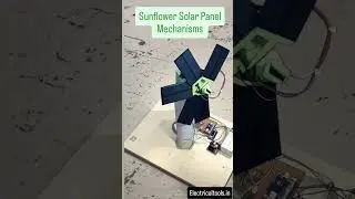sunflower Solar Panel Mechanisms. #arduinomicrocontroller #arduinouno #solarsystem #trending #shorts