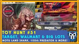 TOY HUNT #51: BIG LOTS, WALMART, TARGET-Finding MOTU Origins Land Shark, NECA Predator 100,Arcade1up