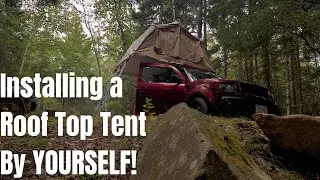 How To Install a Roof Top Tent BY YOURSELF! | Roof Top Tent Camping Setup
