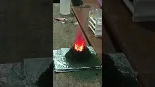 Volcanic Erruption #chemistry #exhibition #pathanmovie #lovesrk #funwithscience