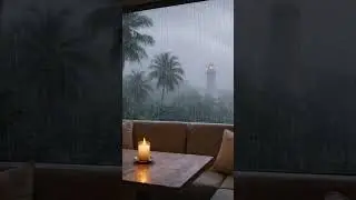 Rainy Cafe Ambience - Southernmost Lighthouse, Key West, FL #ambience #rainyday #calm