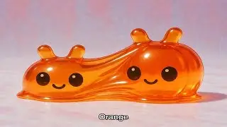 ORANGE Color &ndash; Fun Jelly Animation for Kids | Learn Colors