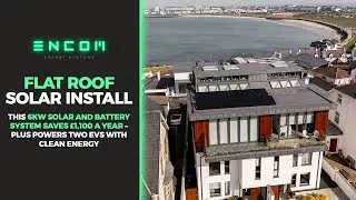 Can You Install Solar Panels on a Flat Roof in Northern Ireland? | Encom Energy