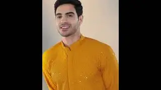 Starry Evenings - Mustard  Yellow Sequin Embellished Chikankari Kurta Set