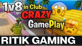 ScarFall 2.0 🔥 Only Club Fight 1v8 Crazy Gameplay 😱 | RITIK GAMING #scarfall 