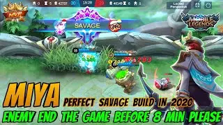 Miya Savage | Miya Best Build And Gameplay 2020 : Miya Mobile Legends