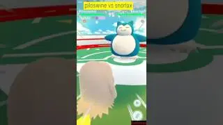Pokemon go gen 2 / piloswine vs snorlax😎 Покемон го 2 поколение пилосвин против снорлокса