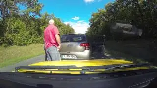 Angry French Man Road Rage Could this be 
