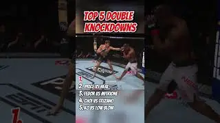 The best double knockdowns in the UFC