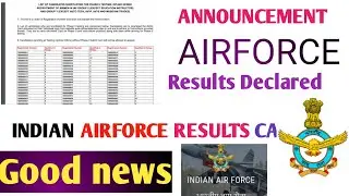 announcement 2021 आ गया रिजल्ट Airforce Result Declared|Cut off marks Airforce