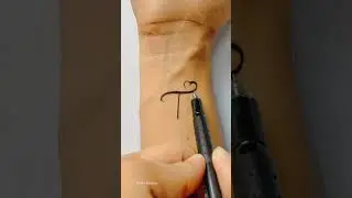 T Letter Tattoo #shorts