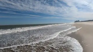 Ocean City Maryland Drifting Sand & Waves October 21, 2025 133rd St Beach 