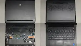 Dell Alienware m15 R6 Disassembly RAM SSD Hard Drive Upgrade Battery Replacement Repair Quick Look