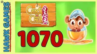 Candy Crush Jelly Saga Level 1070 Hard (Monkling mode) - 3 Stars Walkthrough, No Boosters