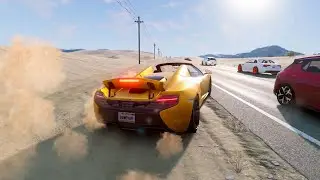 DANGEROUS Driving and Crashes on McLaren 650S - BeamNG.Drive