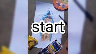 Art by London big ben Tower🗼 Clock Beautiful Painting لندن بیگ بن ٹاور / लंदन बैग बन टॉवर
