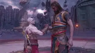 God of War Ragnarök VALHALLA GHOST of SPARTA VS GOD of WAR TYR. epic and equal battle