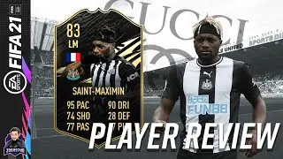 MOST OVERPOWERED CARD IN FIFA? 83 INFORM ALLAN SAINT-MAXIMIN PLAYER REVIEW! FIFA 21 ULTIMATE TEAM