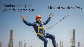 Height work safety #safety #industrial safety #safety #safetyawareness #construction #project 