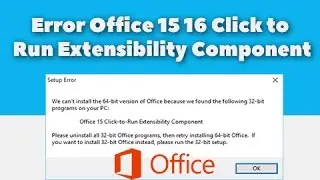 (Error instalaci&oacute;n Office) Error Office 16 Click to Run Extensibility Component