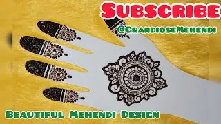 Beautiful Mehendi Design by @GrandioseMehendi #simplemehndidesign #ytshorts #shorts #subscribe 
