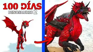 EVOLUCIONO EN ULTIMADRACO PERO GHIDORAH INTENTA MATARME! SOBREVIVO 100 DÍAS en ARK Como Dinosaurio 2