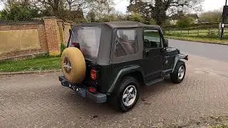 Jeep Wrangler 4.0 TJ Sahara Guernsey Green 1997 - Claridges Cars HD