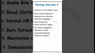 most important questions for nursing interview