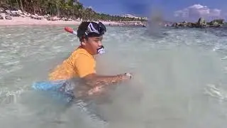 Alex and Max Snorkeling