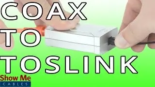Digital Coax To Toslink Converter - Change Audio Signals Quickly! #47-450-002