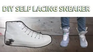 DIY self lacing shoe