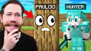 Minecraft Manhunt, BUT I Can Secretly Turn Into Blocks!