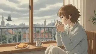 A Rainy Weekend Morning ☔☕ | Cozy Ghibli-Style Slow Life Video