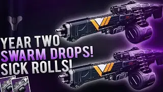 Destiny YEAR 2 SWARM DROPS! GOD ROLLS! Best perks on the Year 2 Swarm for PvP & PvE. April Update.
