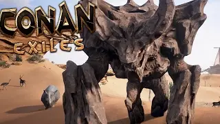 Conan Exiles - KING ROCKNOSE FIGHTING, MEGA NPC TRIBE FORTRESS - #3 (Conan Exiles Gameplay)