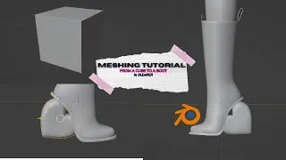 Can You Make This Boot In 10 Minutes? | #blender3d #secondlife