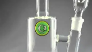 C2 Custom Creations Glass - 65mm Bent Neck Single Chamber Circ - TheDabLab.com