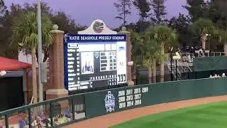 2020 February 11 Florida Gators Softball vs Team USA Video Board