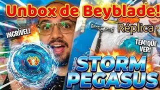 Unbox de Beyblade Burst - Storm Pegasus Rotary Top (R&eacute;plica)
