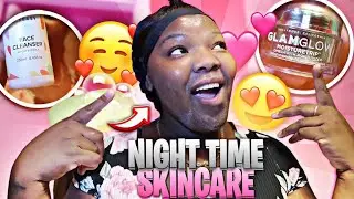 Ночной уход за кожей | Очищающее средство Mix Easy | Увлажняющий крем Glam Glow | Glamorous Taye